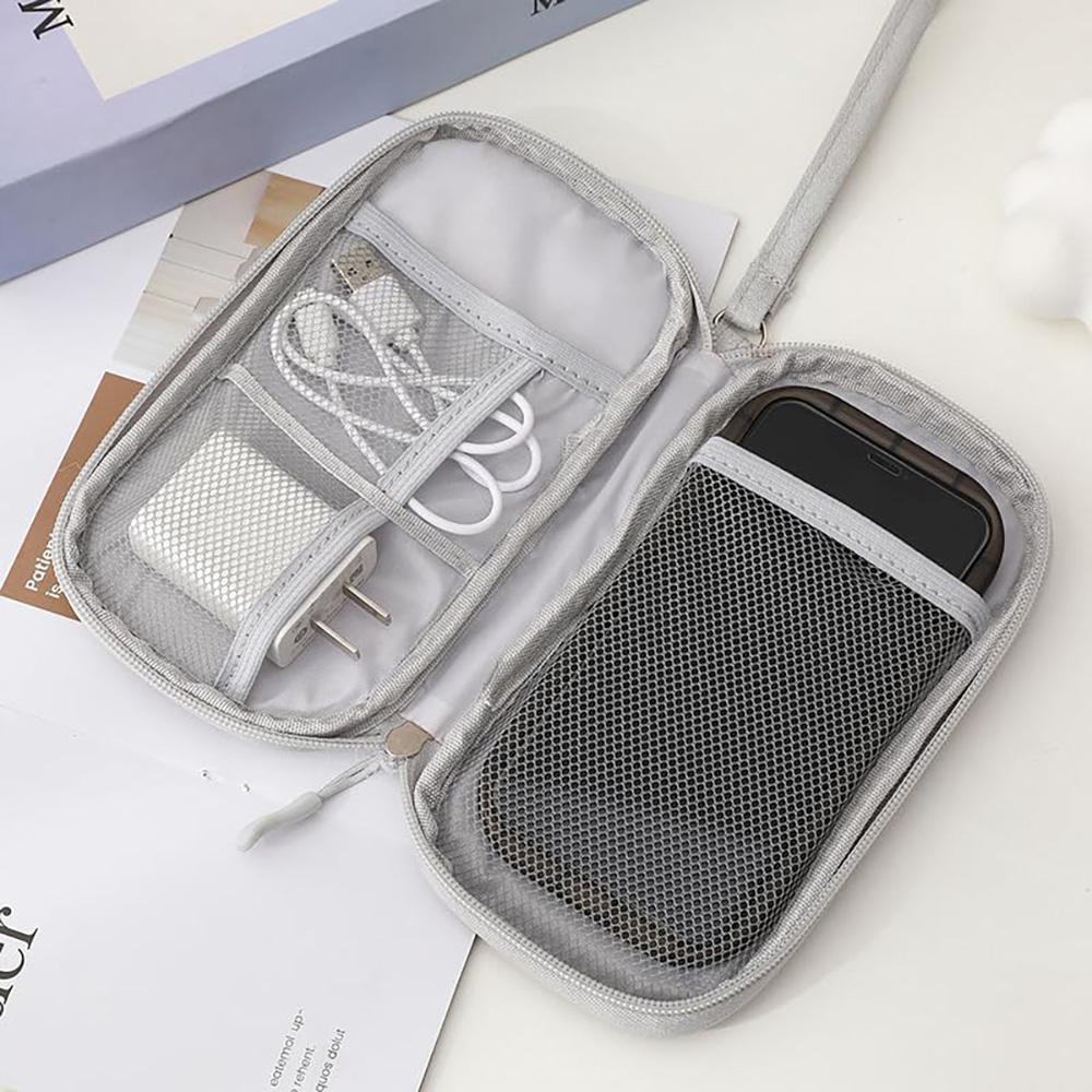 Data Cable Storage Bag Waterproof Portable Carry Case Storage Bag For Earphone USB Charger Cable Power Bank Travel Organizer Bag