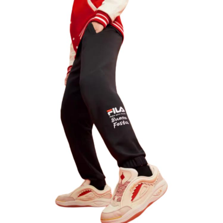 New FILA Casual Pants Men's Jet Black F11M419601FBK