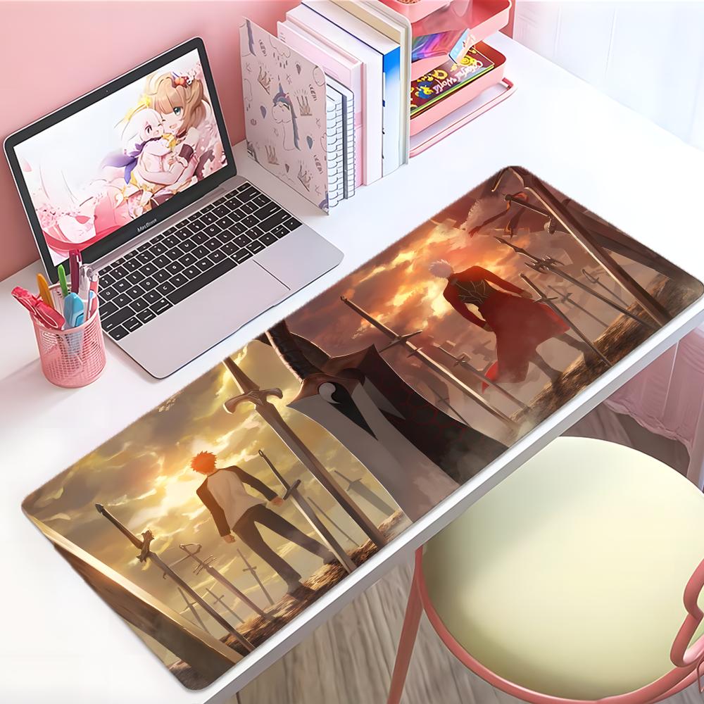 Cool Magical Anime FFate Strange Fake Mouse Pad Large Thick Desk Pad Stitched Edges Gaming Mouse Mat For Pc