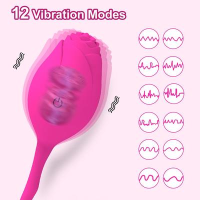 12 Vibratör Modu Klitoris Stimülatörü Şarj Edilebilir Titreşimli Yumurta Su Geçirmez Vajinal Kegel Topları Kadınlar için Kablosuz Uzaktan Kumanda Seks Oyuncakları