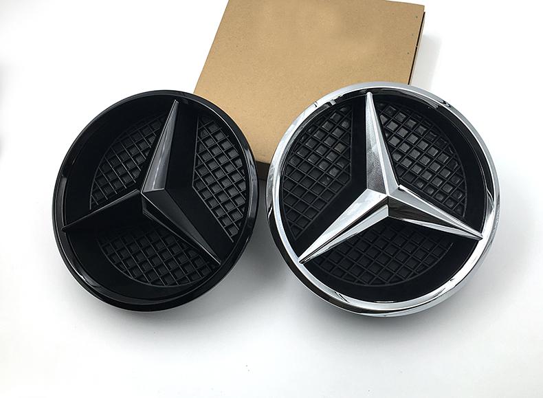 AATB1 Mercedes Benz Grill Emblem Star Logo Car Front Grille Badge For W204 W205 X253 W213 W212 W176 W177 W167 W246 W117 Accessories