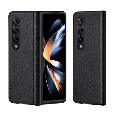 Leather Folding Case For Samsung Galaxy Z Fold 4 5g Case Hinge Protection Leather Slim Shockproof Phone Case Protective Cover