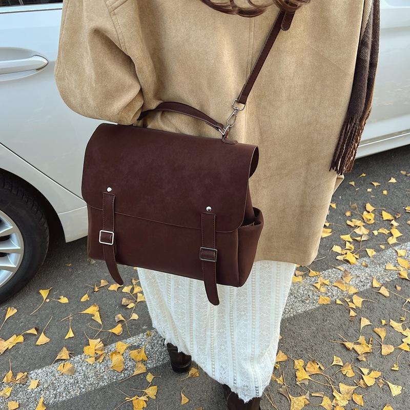 Pu Leather Women Backpack Large Multifunctional Female Shoulder Bag Student Schoolbags Travel Daypack Female Softback Book Bag 19240₽