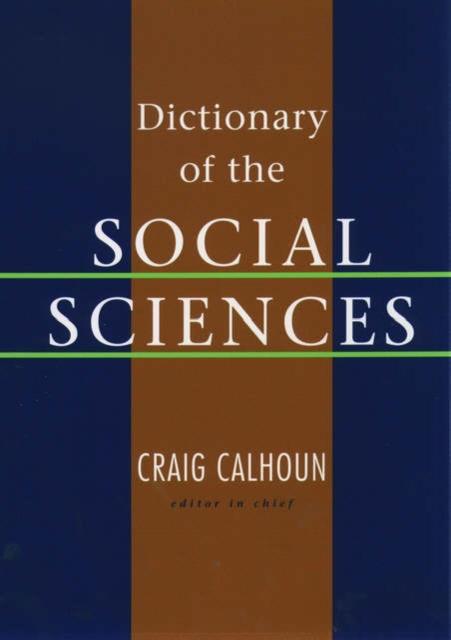 The Dictionary of the Social Sciences Book
