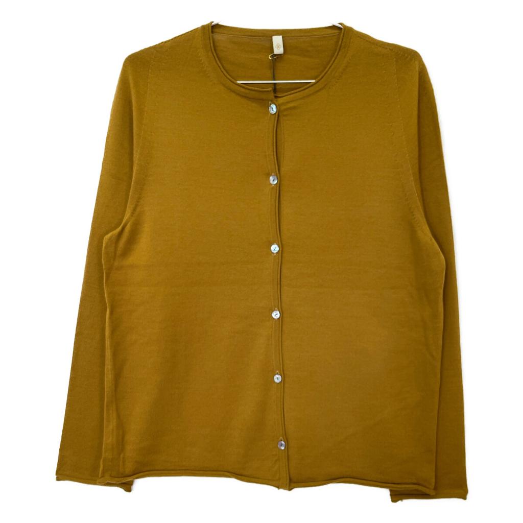 TOYOBOSHI SHURO 11IT-WC1003 Gold Brown Wool 90% Cashmere 10% Cardigan tops 3 Reddish gold brownUsed