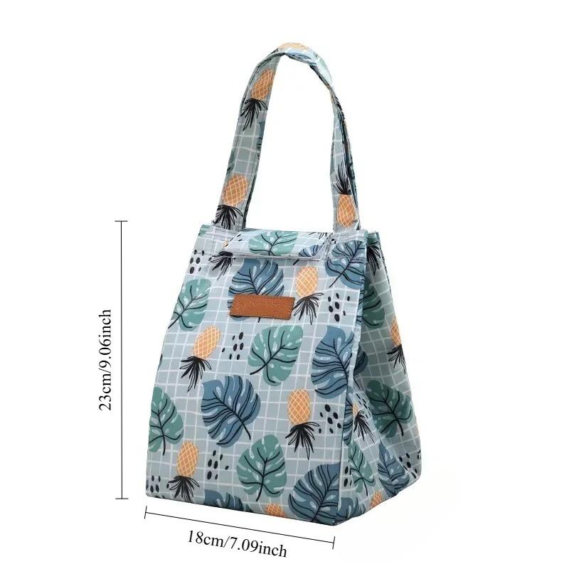 Insulated Thermal Lunch Bags For Men Women Breakfast Lunch Box Organizer Waterproof Camping Food Drink Cooler Bag Picnic Travel