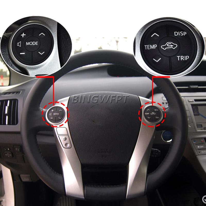 Car Accessories Steering Wheel Switch Controls Rubber for 2013 Toyota Prius V (ZVW 40) 2012 2014 Toyota Aqua Button
