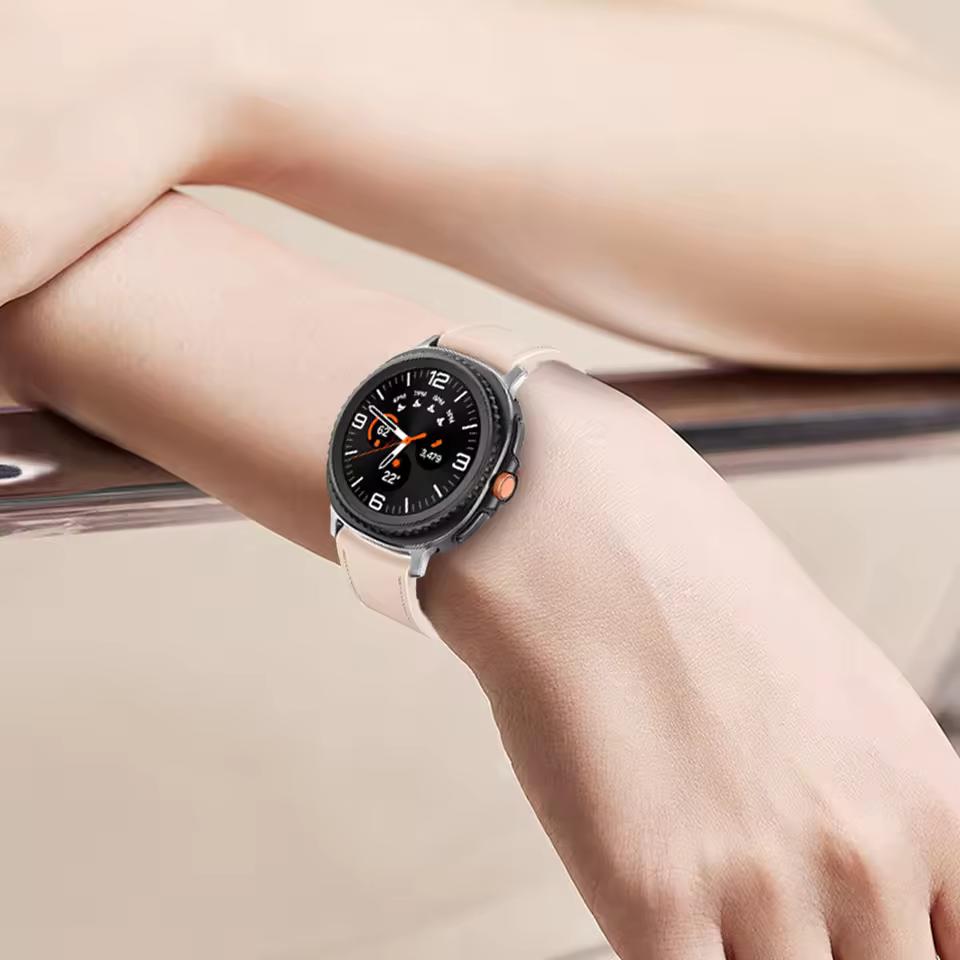 Offisiell lærreim uten mellomrom for Samsung Galaxy Watch 8 Classic 46MM rem for Galaxy Watch 8 40MM 44MM armbåndstilbehør