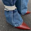 Detachable Cross Pendant Jeans Chain Tassel Trousers Decoration  Clothing Accessories