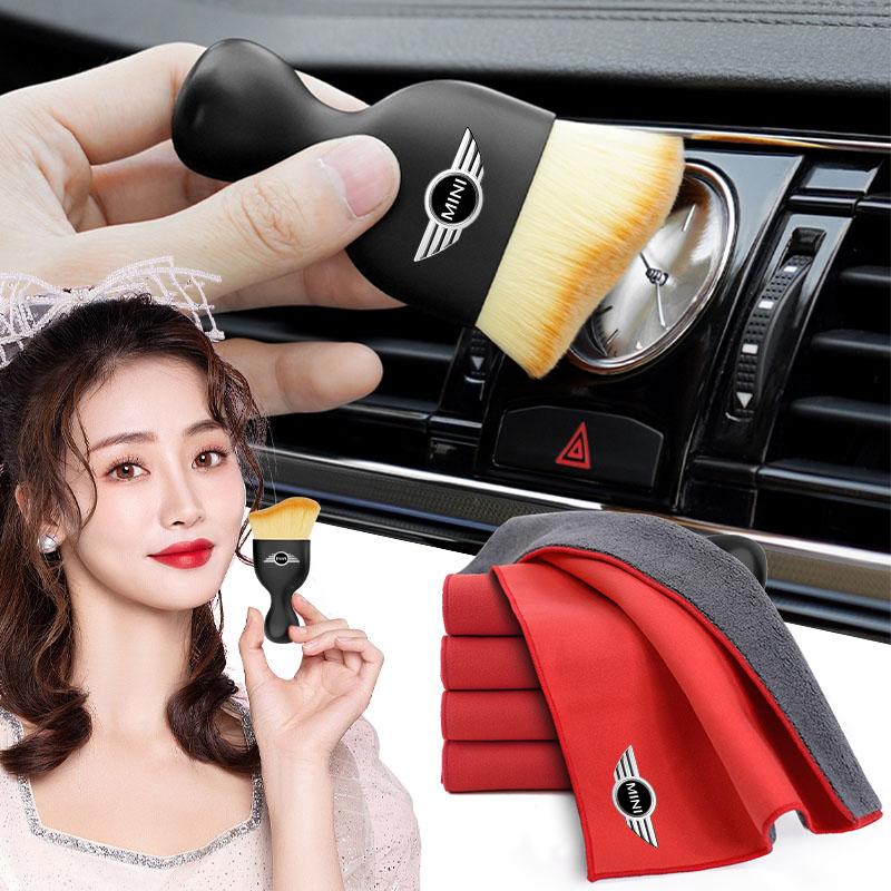 Car Washing Cleaning Tool Air Conditioner Air Outlet Cleaning Soft Brush For BMW Mini Cooper F54 F55 F56 R56 R60 SONE Roadster Clubman Coupe
