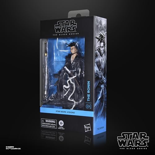 Hasbro Star Wars Black Series Ronin, Star Wars: Visions Premium Collectible 15cm Action Figure G0896, Authentic