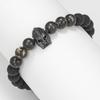 Roman Knight Helmet Beaded Bracelet with Lava Stones Unisex Fashion Accessory Zircon Texture Suitable for Any Occasion
