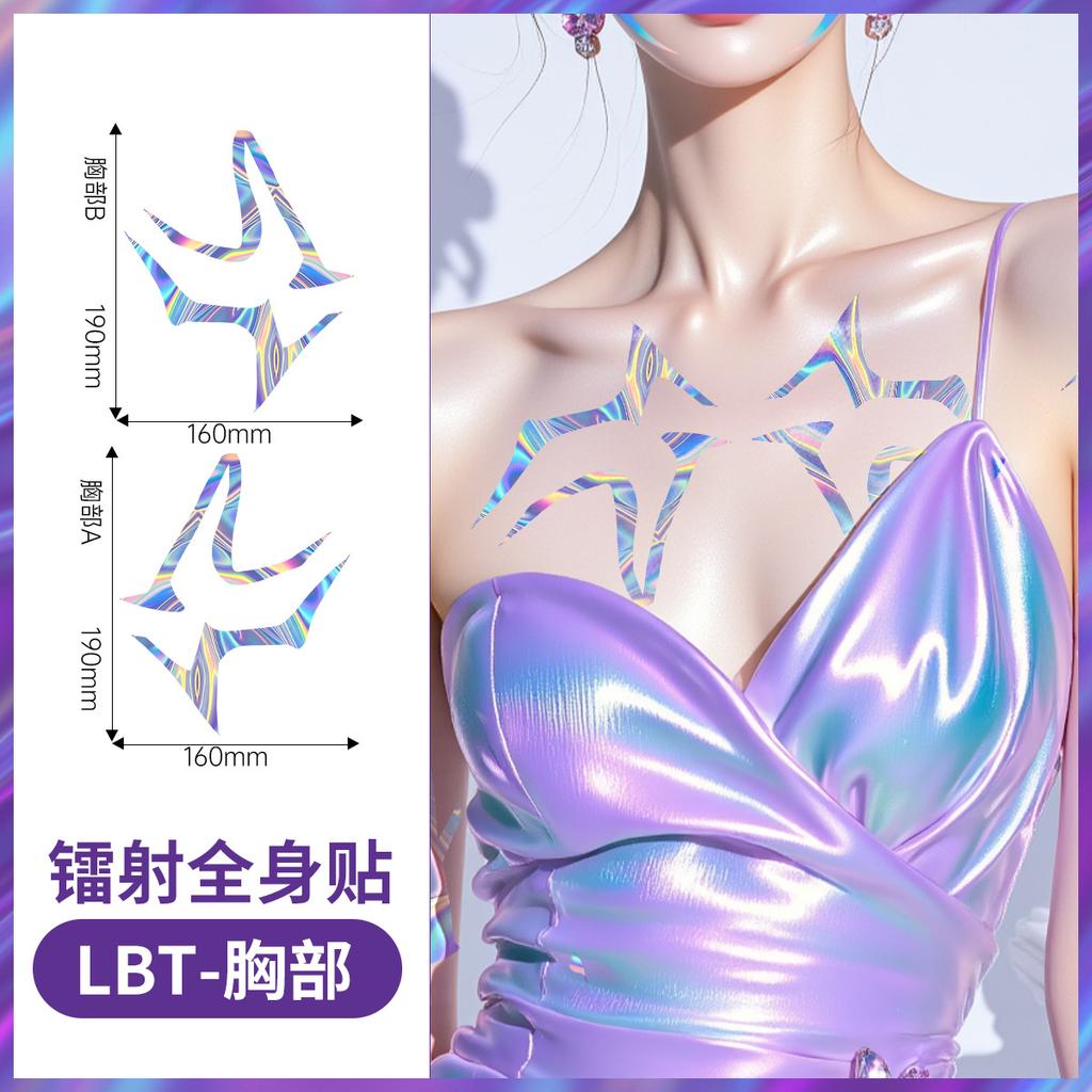 Neu K-Pop Rumi Jinu Cosplay Tattoo Laser Dämonenjäger Temporäre Tattoos Set für Cosplay Halloween | HUNTR/X Saja Boys