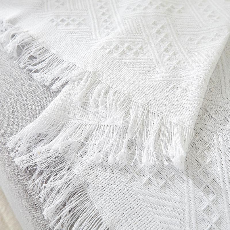 Scandinavian Style Simple Solid Colour Sofa Cover Cloth Four Seasons Universal Sofa Towel Full Cover Universal All-inclusive Sofa Cover