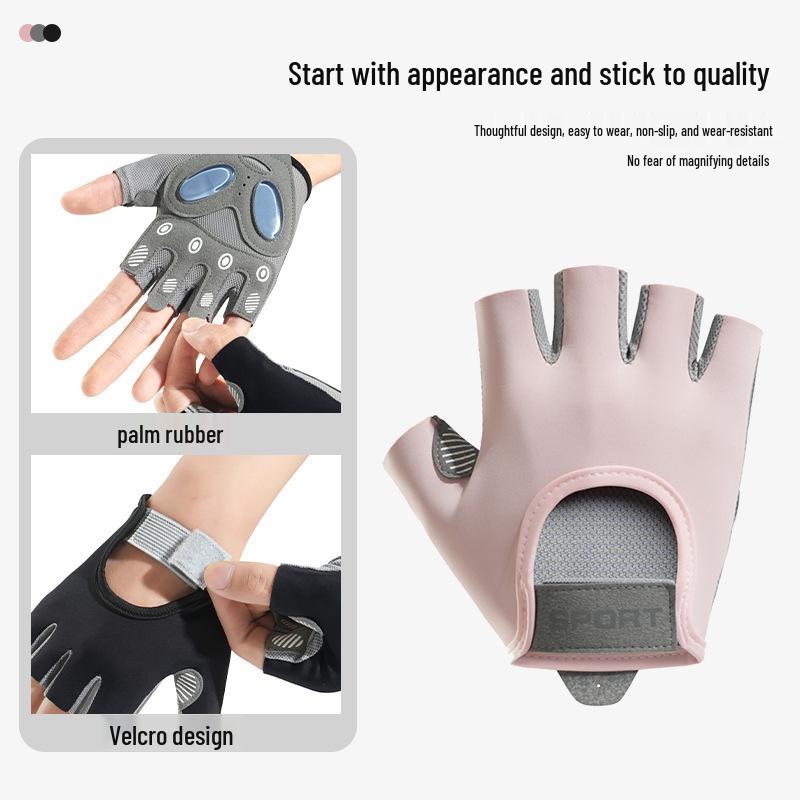 Unisex Non-Slip Breathable Fitness Gloves – Half-Finger Shock Absorption for Weightlifting & Yoga