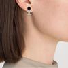CHANEL [23 early spring new products] fashion trend alloy earrings women's white