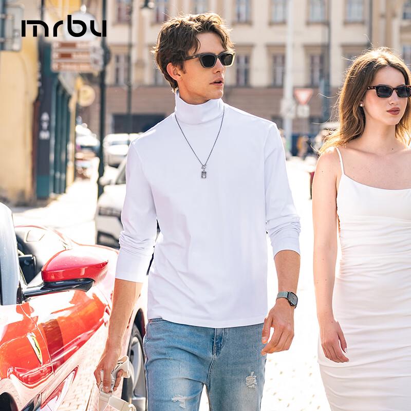 Men s Long-Staple Cotton High-Neck Long Sleeve Base Layer T-Shirt XL/180