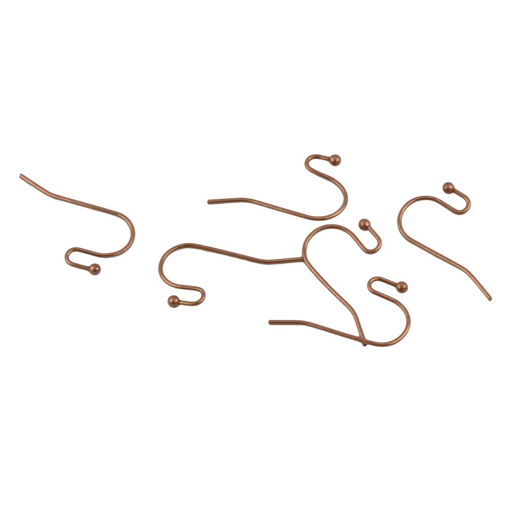 100 buc. Cârlig pentru cercei cu sârmă franceză din alamă