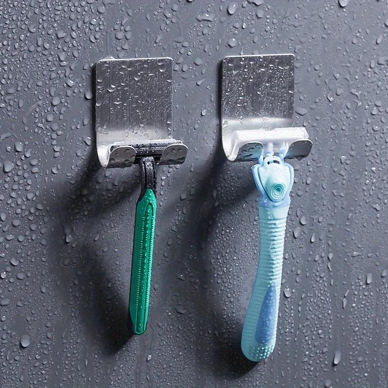Punch Free Shaving Razor Holder Men Shaving Shaver Storage Hook Wall Shelf Bathroom Razor Rack Wall Kitchen Accessories