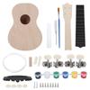 Ukulele Kit 21in DIY Basswood Lightweight Painting Handcrafted Gift Children Small Toys