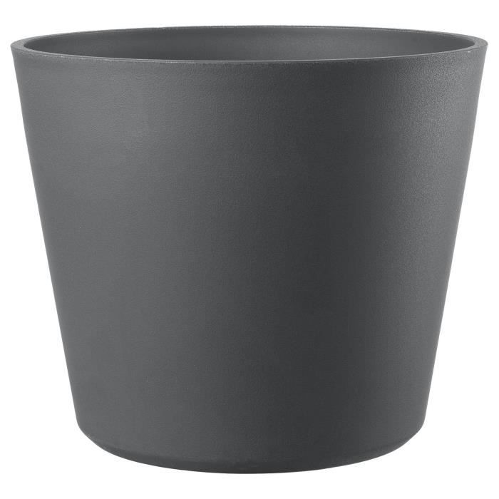 DEROMA Pot de fleurs Origin - 48 x 40 cm - 49 L - Gris