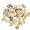 50PCS Mushroom Wooden Cutouts, DIY Craft Embellishments, Unfinished Wood Shapes for Home Decor, Scrapbooking, and Crafts