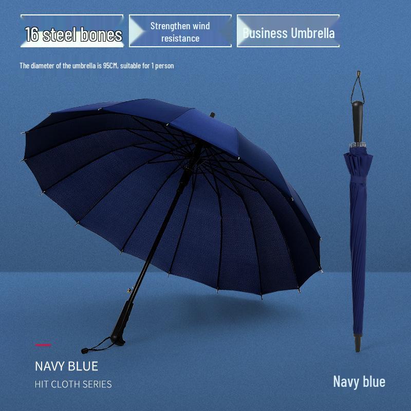 

Очень большой прямой зонт с 24 спицами и длинной ручкой для двоих, мужской бизнес-подарок, настраиваемый рекламный зонт