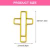 50 Pcs Crosses Shaped Paper Clips Metal Paperclips Bookmarks Office Clips Planner Clips Office Supplies for Student