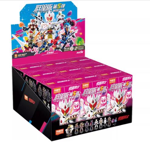 In Stock Blokees Kamen Rider Action Figures Anime Assembly GALAXY VERSION Model Toy Collectible Statue Desktop Birthday Gifts