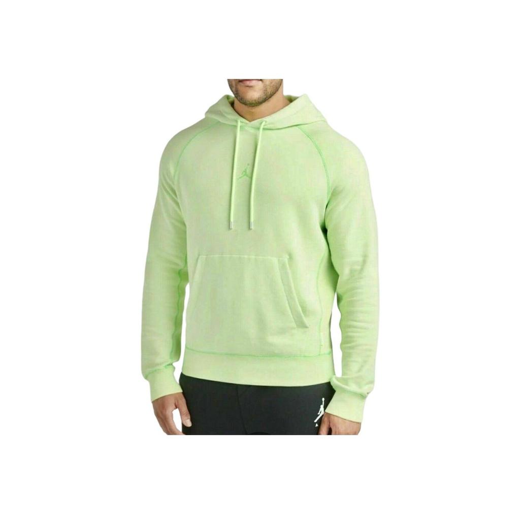 Jordan Wings Logo Solid Hoodie Pullover Long Sleeve Sweatshirt Men Tops Green CD4567-380