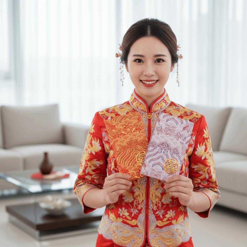 Big Capacity Wedding Red Envelope Traditional Lucky Money Bag Red Pocket Box Chinese New Year