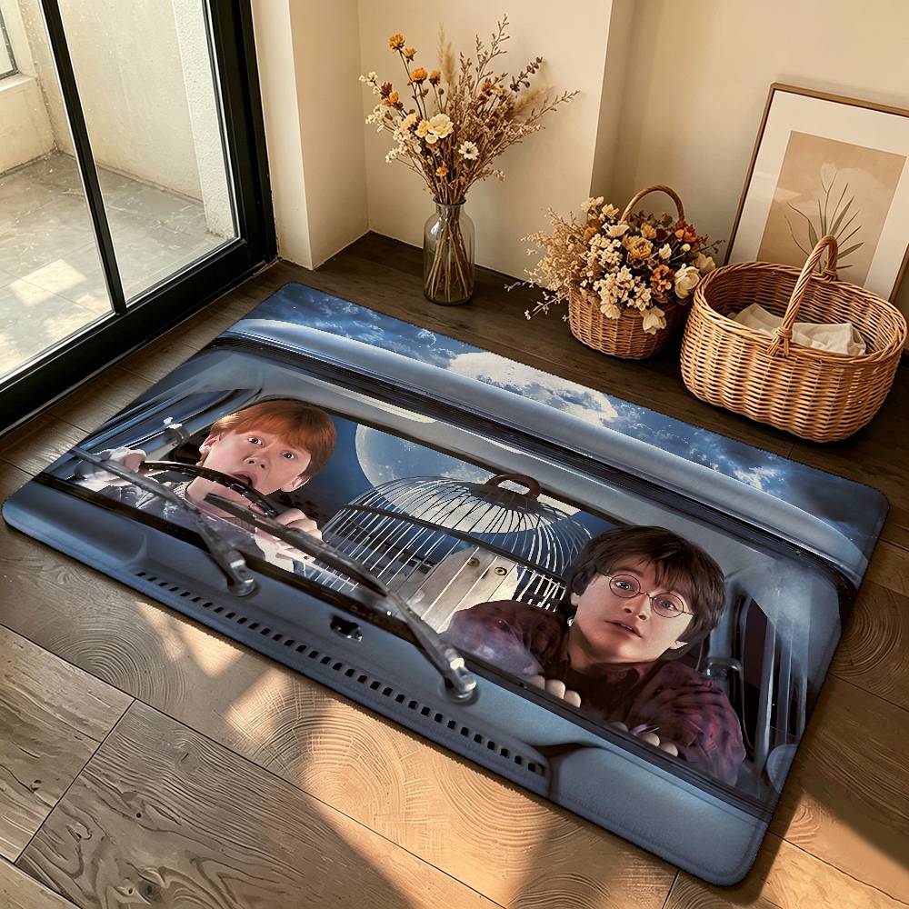Cute Movie-H-hArry-Y-pOtterS Carpet Bathroom Anti-slip Mat Door Mat Home Decoration Mat Entrance Door Mat Scratch-resistant Door