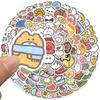 100 Pcs Mini Cute Mokmok Cartoon Anime Sticker For Fridge Luggage Laptop Skateboard Bicycle Pvc Waterproof Bottle Decal Stickers