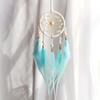 Car Pendant Dream Catcher Mori Feather Wind Chimes Creative Decor Qixi Festival Birthday Gift for Girl Heart Home Decoration