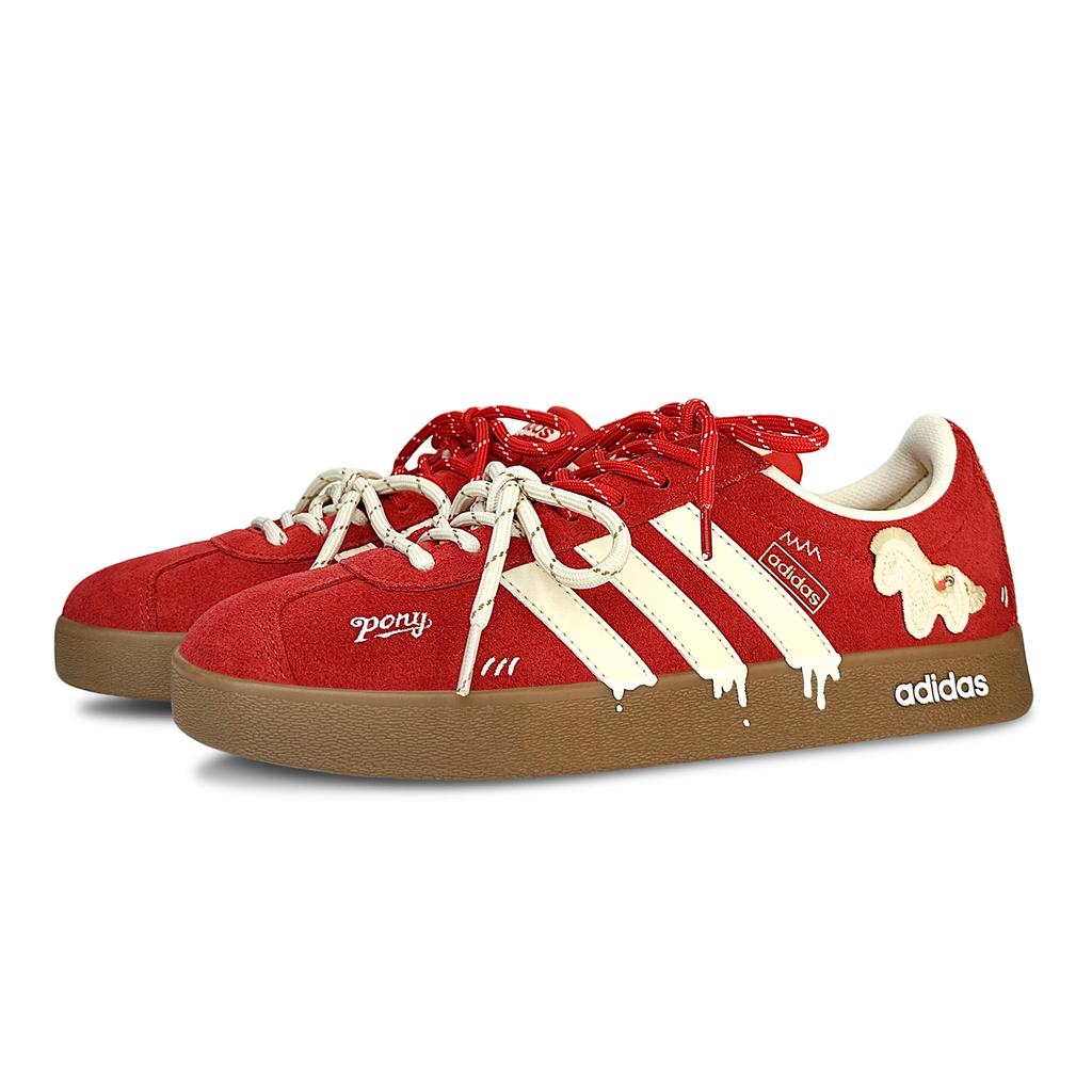 Adidas Vl Court Classic Sweet Fun Pony, Horse Year CNY Limited, Spring Festival Blessing, Playful Low top KK3774(Team1884-)