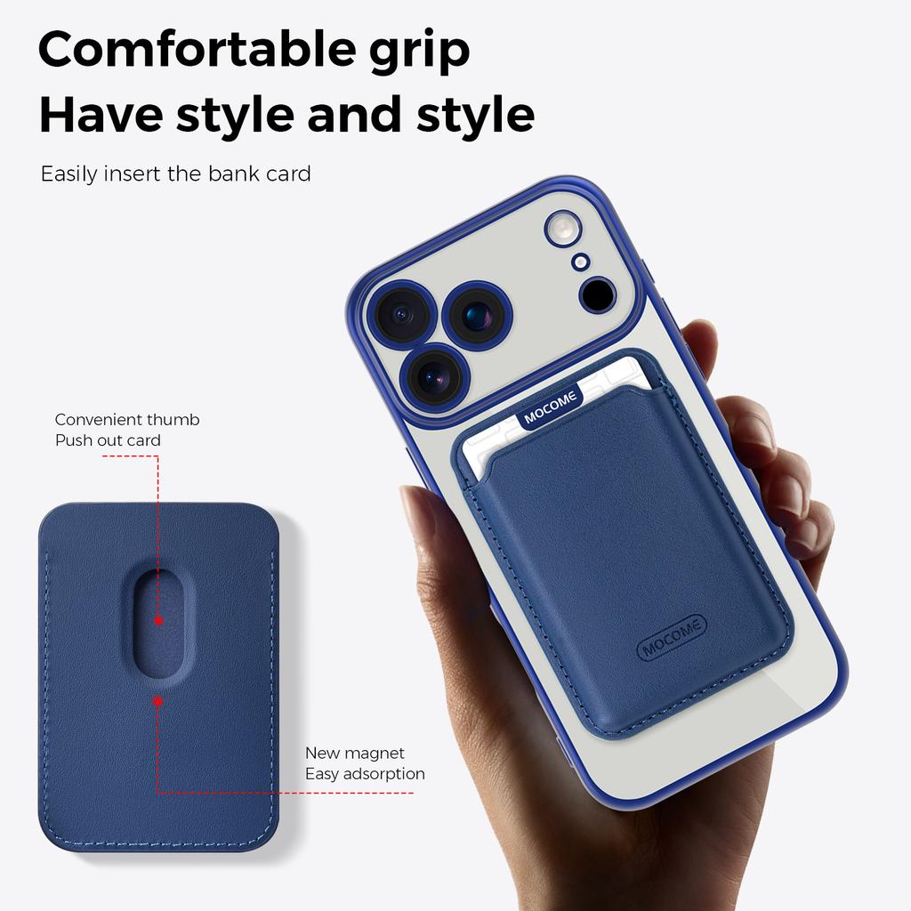 For iPhone 11 12 13 14 15 16 17 Pro Max Air 16E 16 Plus Wireless Charging Phone Case Luxury Magnetic Card Bag Protective Cover