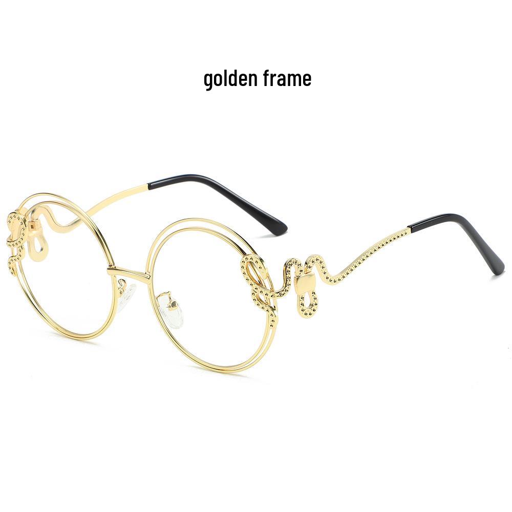 High-End European & American Snake-Shaped Retro Sunglasses for Women
