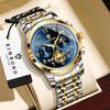 BINBOND Luxury Quartz Watch For Men Vintage Luminous Waterproof Chronograph Men's Watch Business Sport Fashion Casual Reloj+Box