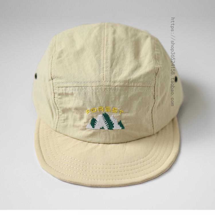 Fashion Hat Japanese quick-drying short brim five-piece forest soft top soft brim cap men's outdoor camping quick-drying sunshade sunscreen hat