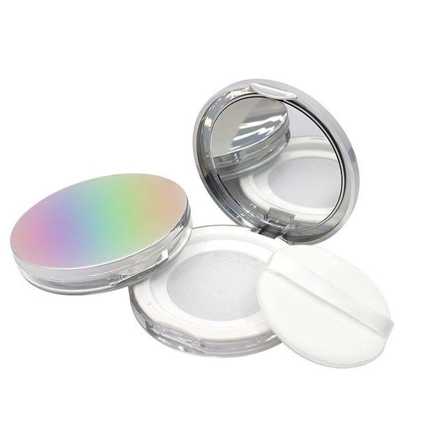 

Nommon - Set: Powder Puff Case with Mirror + Powder Puff + Scoop Aura Silver - 3g