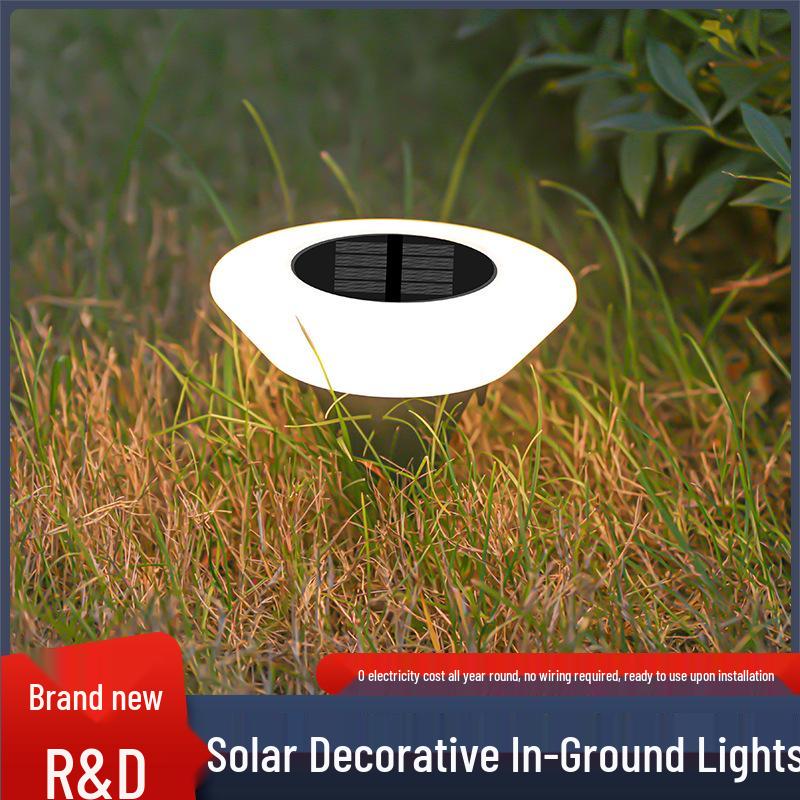 Waterproof Solar Ground Lights for Outdoor Garden and Yard Decoration