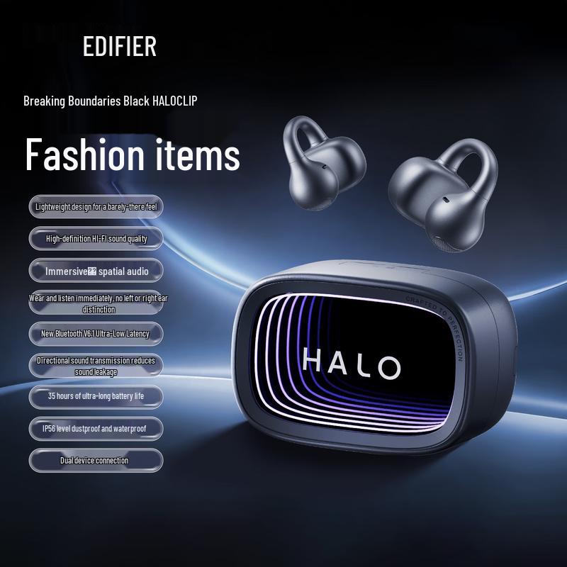 

Edifier Halo Clip Abyss Open-Ear Bluetooth Earbuds