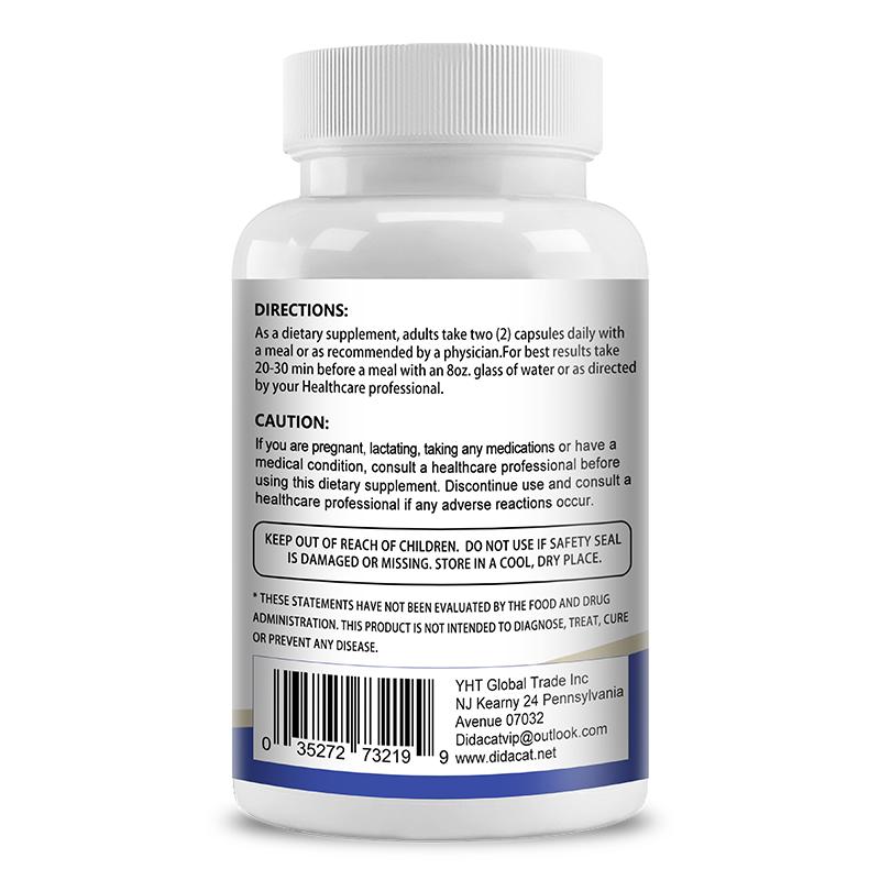 Integratore Alimentare Bloccante DHT, Con Estratto di Serenoa Repens, 120 Capsule per Flacone