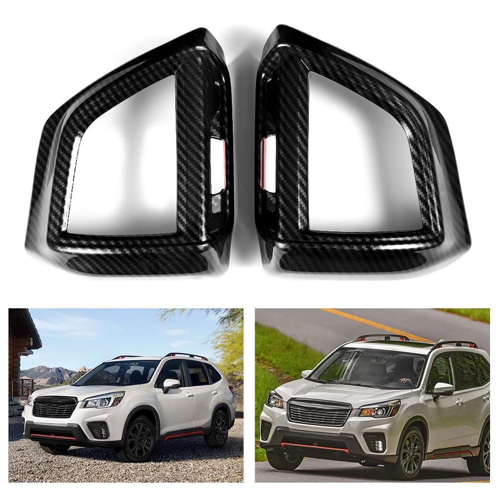 2pcs Car Interior Front Air Vent Outlet Cover Trim Frame Fit for Subaru Forester SK 2019