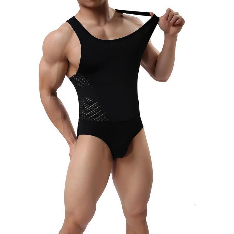 Men's Bodycon Top and Elastic Tight-fitting Pants Set W5160