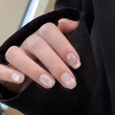 Cute Star Shape Macaron Color Nail Glitter For Nail Art Nail Charm Decoration Accessories Nail Art Diy