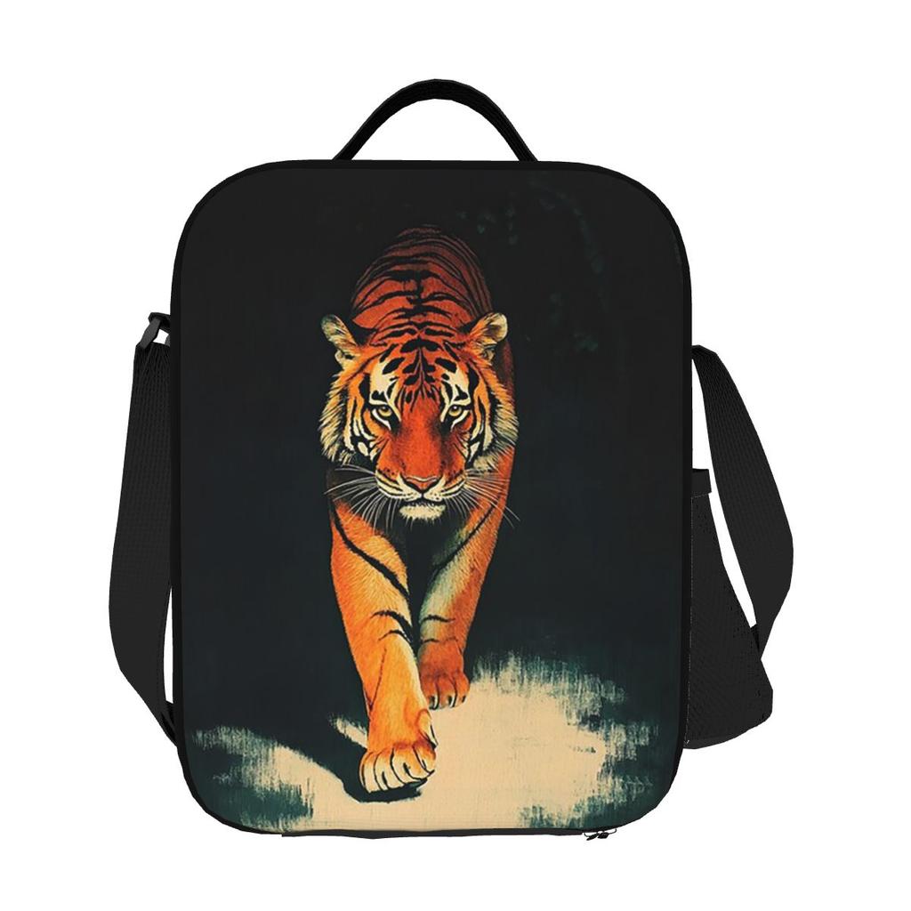 Tiger Lunchtaschen Isolierte Bento-Box Wasserdichte Lunch-Tragetasche Auslaufsichere Picknicktaschen Kühltasche für Damen Kinder Reisen