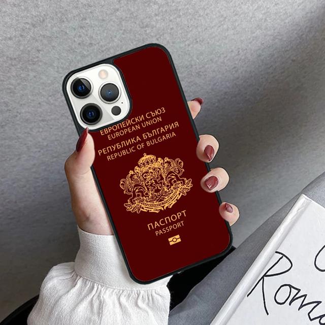Bulgaria Passport Flag Map Phone Case Cover For iPhone 17 Air 16 15 14 plus 11 12 13 pro max coque Shell Fundas