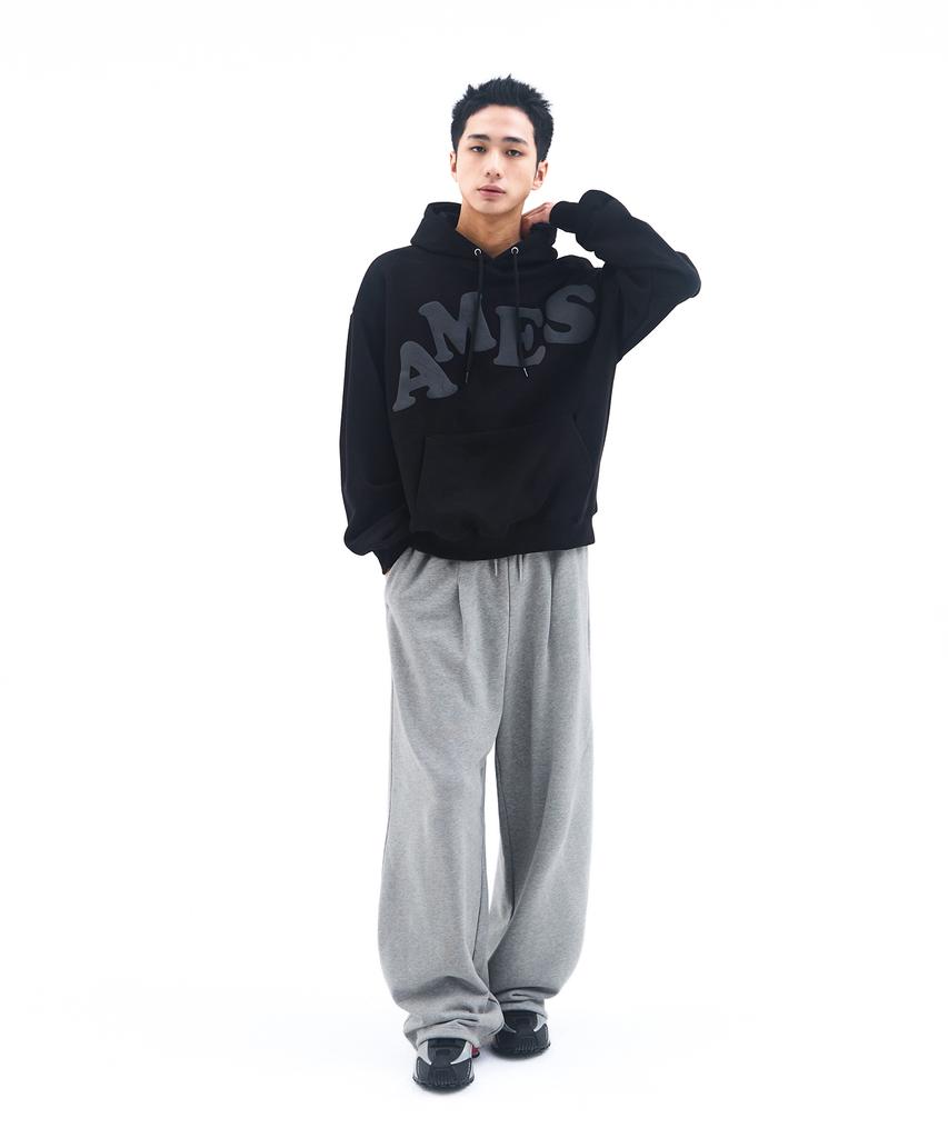 AMES-WORLDWIDE Basic Small Logo Sweat Pants Gray