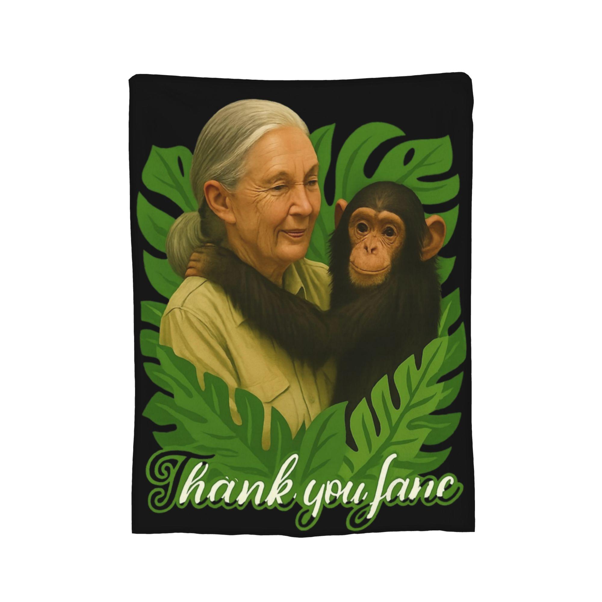 

Jane Goodall Quote Poster Art Print Fuzzy Blanket Funny Throw Blankets for Sofa Bedding Lounge 150*125cm Bedspread, 150x200cm